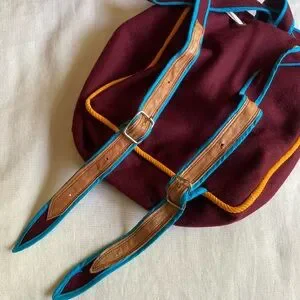 Vintage Rare Handmade Bhutanese Backpack with Traditional Embroidery Face Vintage | Bags | Vintage Rare Handmade Bhutanese Backpack  main image 4